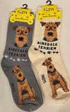 Airedale Terrier Canine Collection Socks   FCC-42   ON SALE NOW