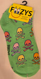 Colorful Skulls & Crossbones No Shows / Low Cut / Ankle Socks  FL-41