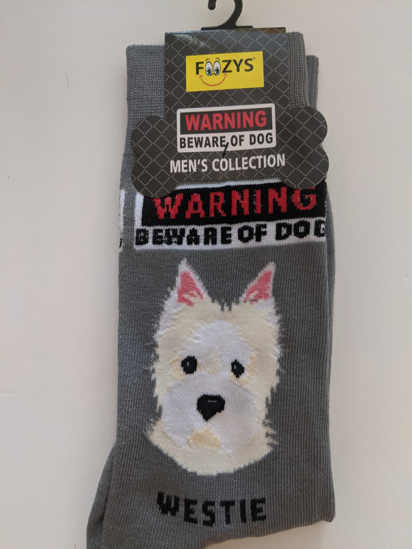 Westie - Men's Beware of Dog Canine Collection - BOD-36  ON SALE NOW