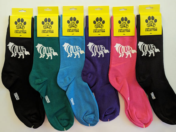 Collie Canine Silhouette Collection - 6 Pair Bundle Sale - FSC-13