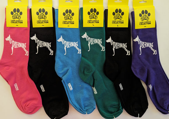 Doberman Pinscher Canine Silhouette Collection - 6 Pair Bundle Sale - FSC-17