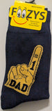 Men's Father's Day 01 - # 1 Dad Socks, Super Dad, Dad of the Year