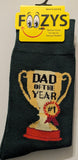Men's Father's Day 01 - # 1 Dad Socks, Super Dad, Dad of the Year
