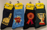Men's Father's Day 01 - # 1 Dad Socks, Super Dad, Dad of the Year