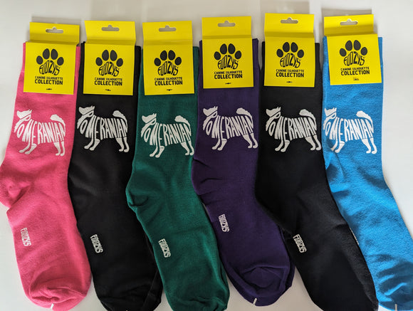 Pomeranian Canine Silhouette Collection - 6 Pair Bundle Sale - FSC-33