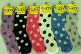 Fluffy / Fuzzy DOTS Collection Socks  FF-04