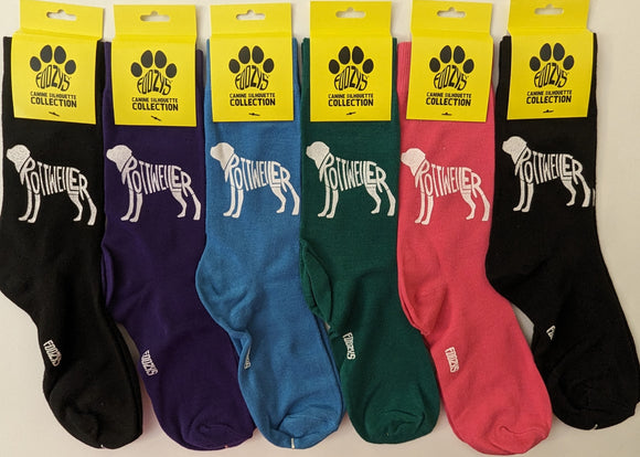 Rottweiler Canine Silhouette Collection - 6 Pair Bundle Sale - FSC-36