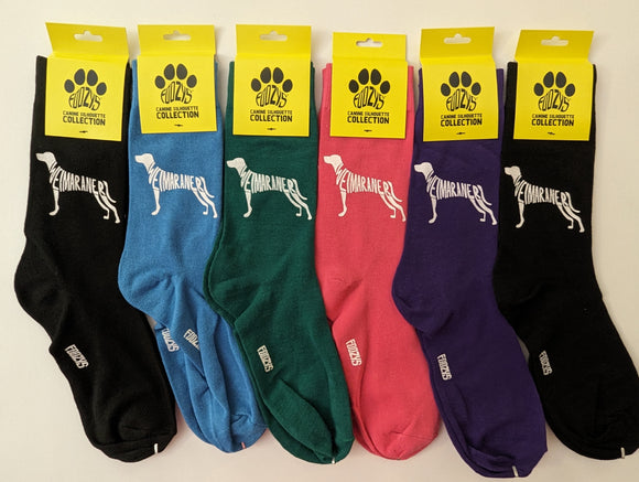 Weimaraner Canine Silhouette Collection - 6 Pair Bundle Sale - FSC-41