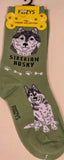 Siberian Husky Canine Collection Socks  FCC-37