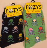 Colorful Skulls & Crossbones Socks  FC-134