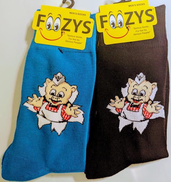Piggly Wiggly Pig MEN's Socks  FSPW16