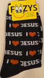 Religious I Love Jesus Socks  FC-191