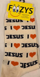 Religious I Love Jesus Socks  FC-191