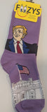 Trump with Capitol and The American Flag Women's Socks   FTW-2