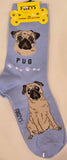 Beige Pug Canine Collection Socks  FCC-31