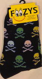 Colorful Skulls & Crossbones Socks  FC-134