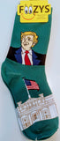 Trump with Capitol and The American Flag Men's Socks   FTM-2