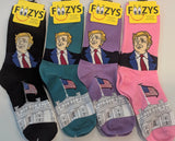 Trump with Capitol and The American Flag Women's Socks   FTW-2
