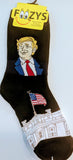 Trump with Capitol and The American Flag Women's Socks   FTW-2
