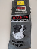 Border Collie - Men's Beware of Dog Canine Collection - BOD-03  ON SALE NOW