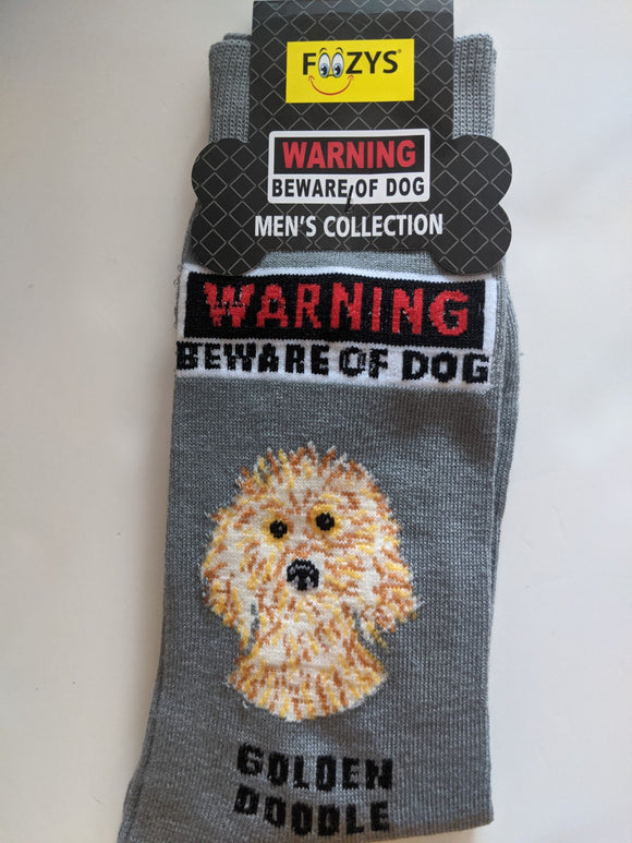 Golden Doodle - Men's Beware of Dog Canine Collection - BOD-17  ON SALE NOW