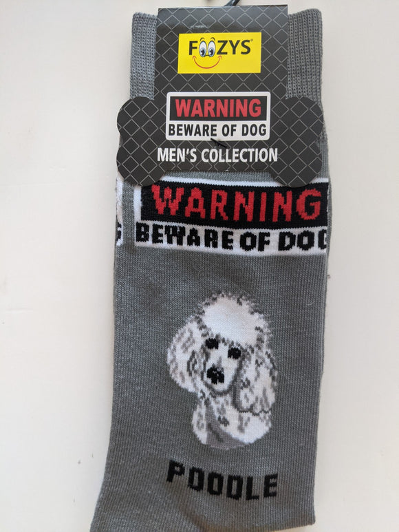 Poodle - Men's Beware of Dog Canine Collection - BOD-25  ON SALE NOW
