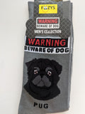 Pug 1 (Black) - Men's Beware of Dog Canine Collection - BOD-26  ON SALE NOW