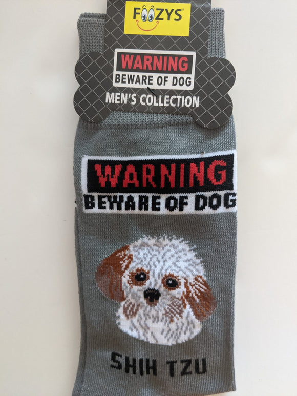 Shih Tzu - Men's Beware of Dog Canine Collection - BOD-29  ON SALE NOW