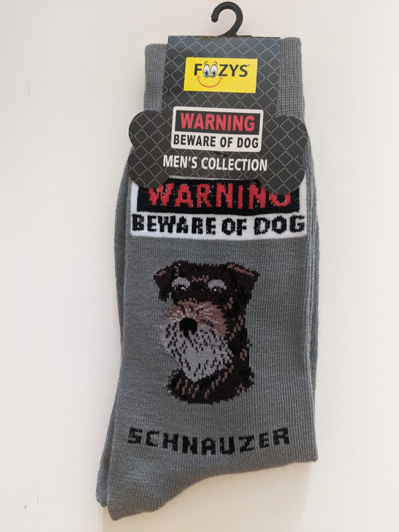 Schnauzer - Men's Beware of Dog Canine Collection - BOD-35  ON SALE NOW