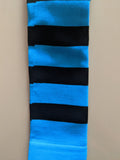Compression Socks TEAL with BLACK STRIPES DFCS-09  ON SALE NOW