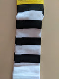 Compression Socks WHITE with BLACK STRIPES DFCS-10  ON SALE NOW