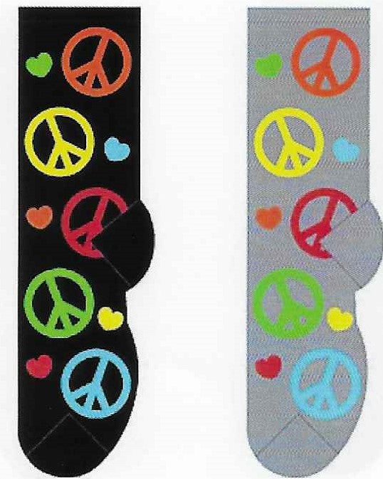Peace Signs Socks  FC-125  ON SALE NOW