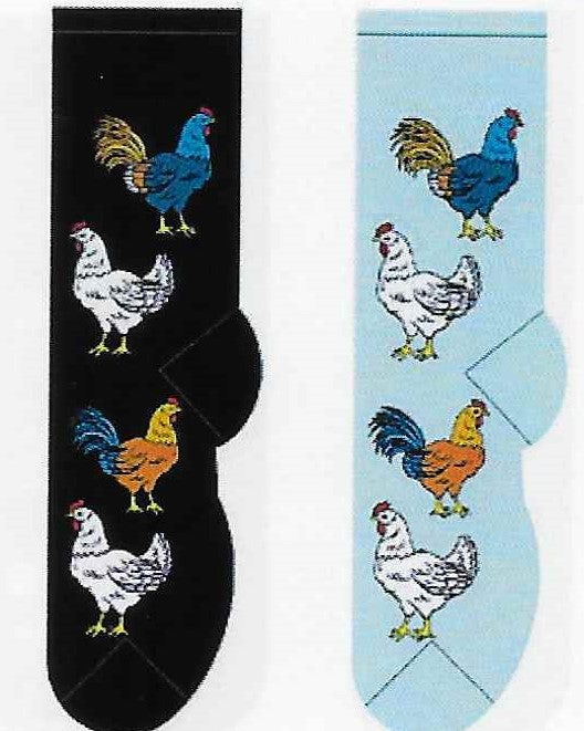 Chicken & Rooster Socks  FC-163  ON SALE NOW