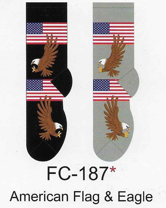 American Flag & Eagle Socks   FC-187