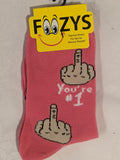 You're # 1  Middle Finger Socks  FC-224