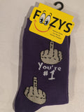 You're # 1  Middle Finger Socks  FC-224