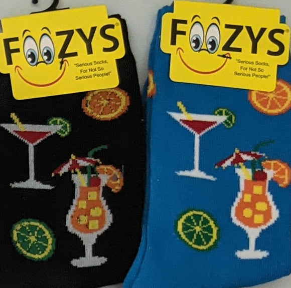 Tropical Drinks Cocktail Socks  FC-253