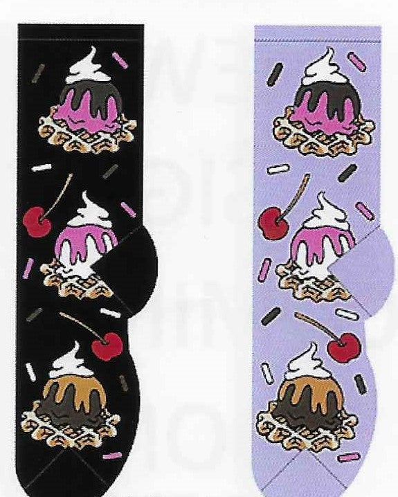 Waffles & Ice Cream Socks  FC-85