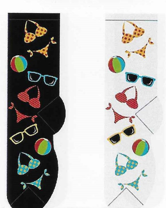 Bikinis & Sunglasses Socks   FC-86