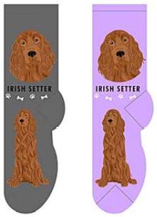 Irish Setter Canine Collection Socks  FCC-45  ON SALE NOW