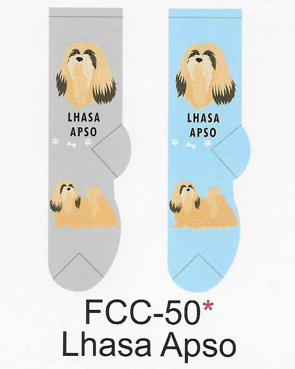 Lhasa Apso Canine Collection Socks   FCC-50  ON SALE NOW