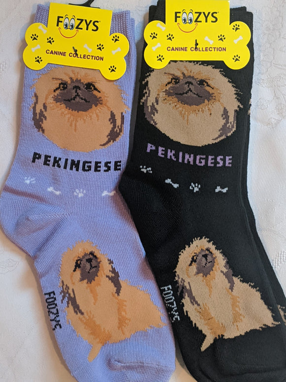 Pekingese Canine Collection Socks   FCC-74