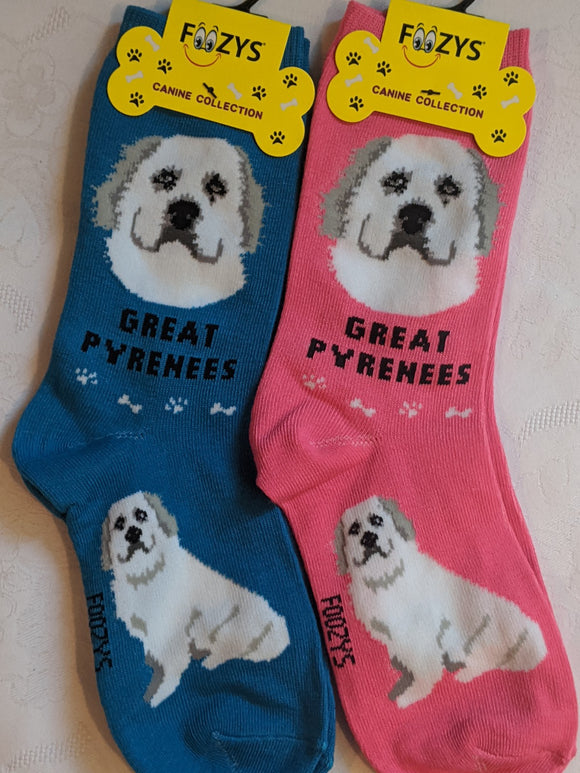 Great Pyrenees Canine Collection Socks   FCC-78