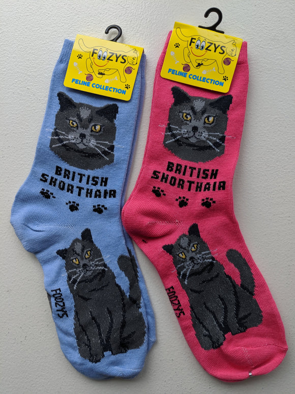 British Shorthair Feline Collection Socks   FFC-05