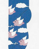 Flying Pigs No Show Socks  FL-05