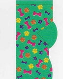 Bones & Paw Print No Show Socks  FL-17