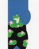 Frog On Lily Pad No Show Socks  FL-21  ON SALE NOW