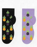 Pineapples No Show Socks   FL-25