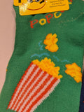 Popcorn Mini Buckets No Show Socks   FL-37