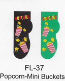Popcorn Mini Buckets No Show Socks   FL-37